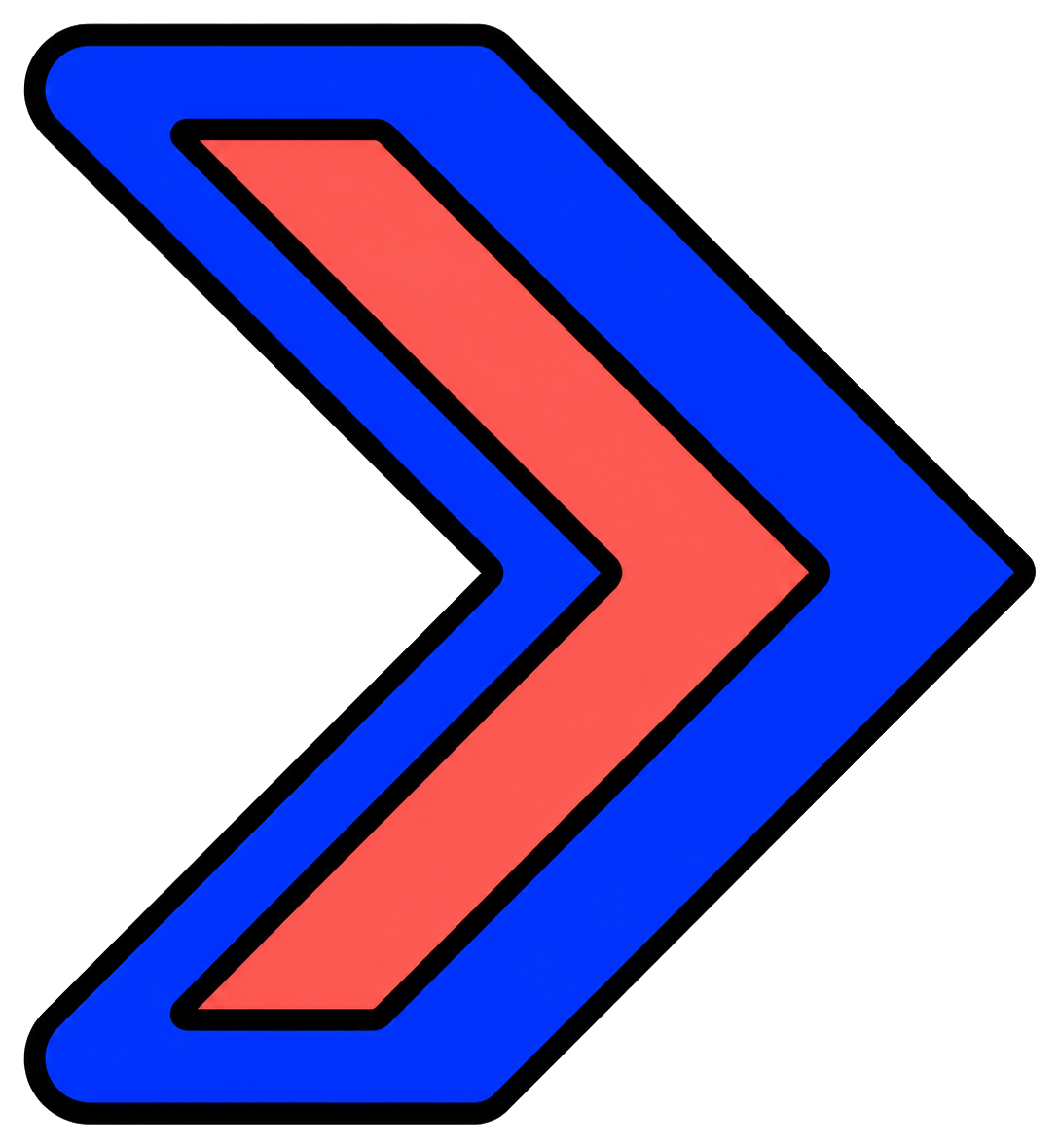 Preview for Double Chevron Arrow Sticker