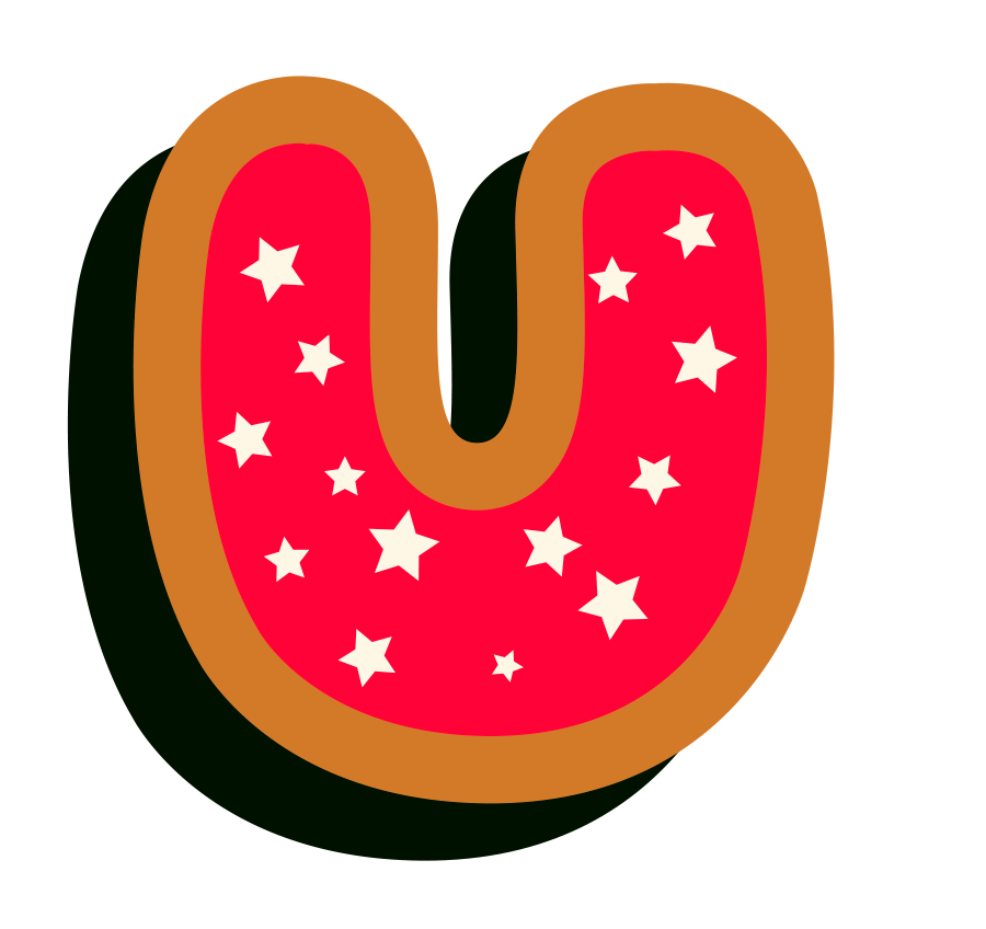 Preview for Alphabet-u-star-design-cookie-letters-sticker-7f3e1