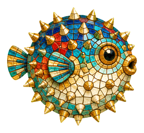 Preview for Mosaic Tropical Fish Pufferfish