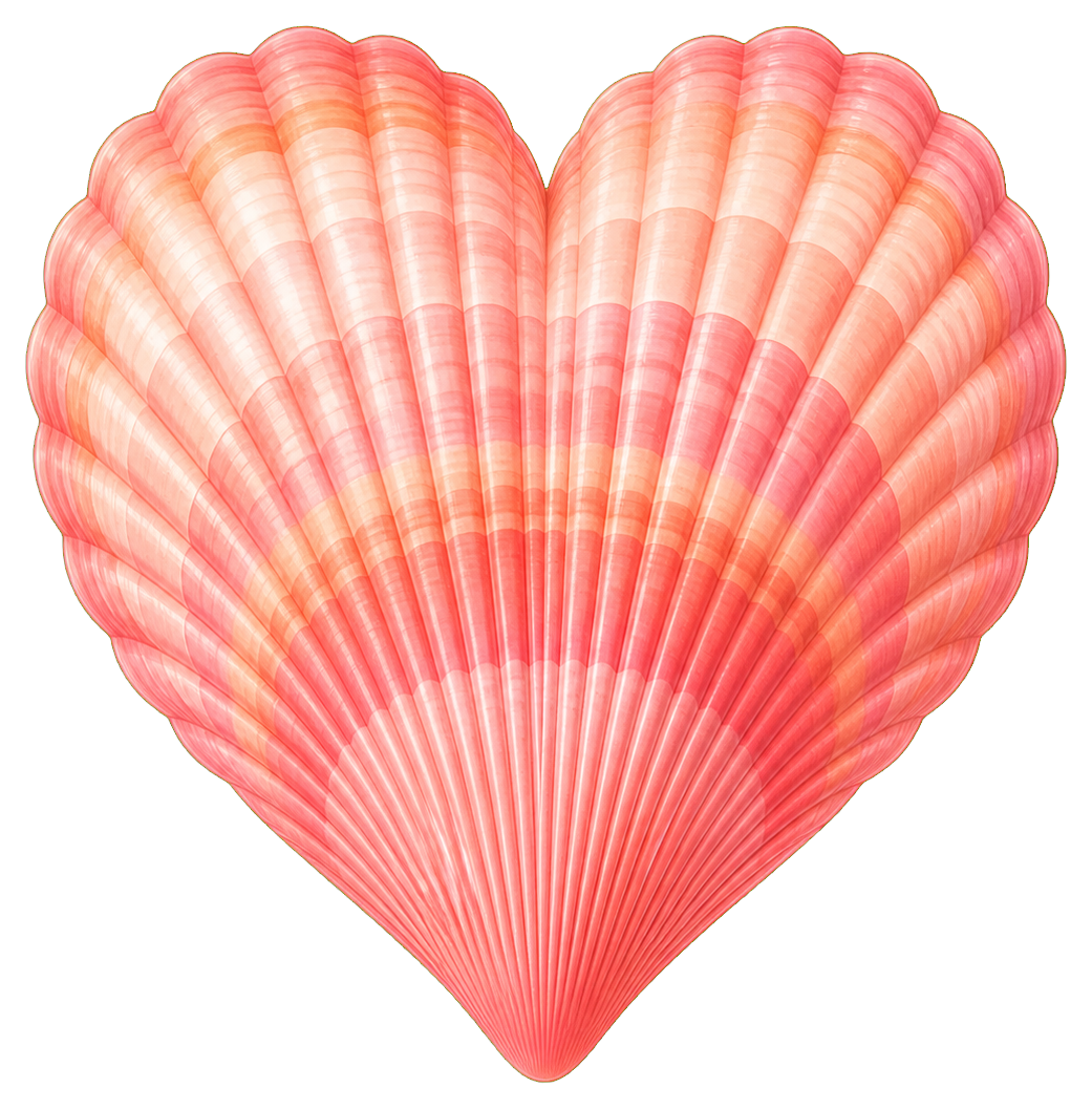 Preview for Heart Seashell Sticker