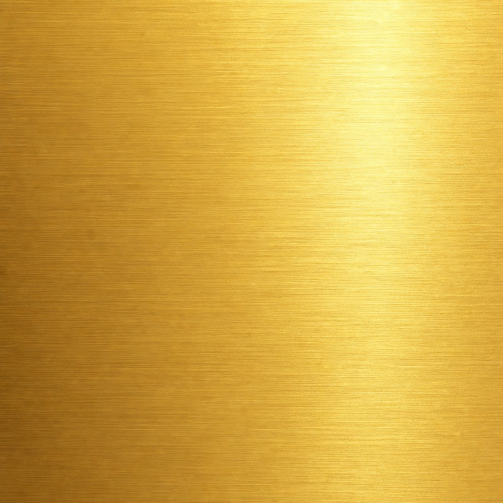 Gold brushed metallic texture with a soft horizontal shimmer and subtle grain.