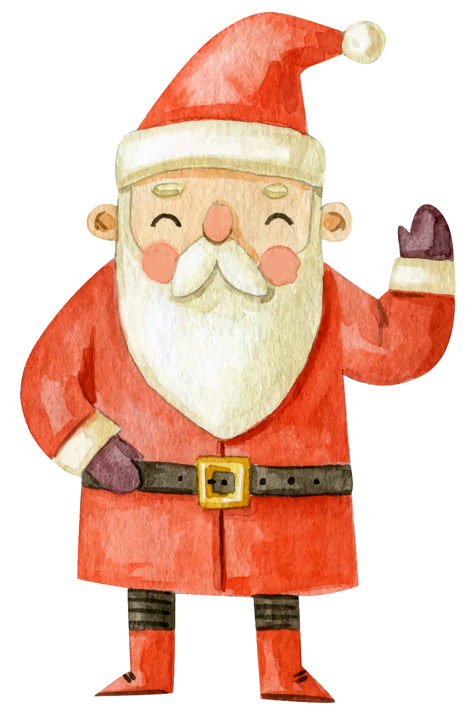 Preview for Santa-claus-watercolor-illustration-watercolor-christmas-sticker-9eacd