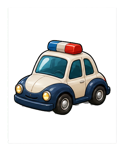 Preview for Toy Patrol Car Sticker