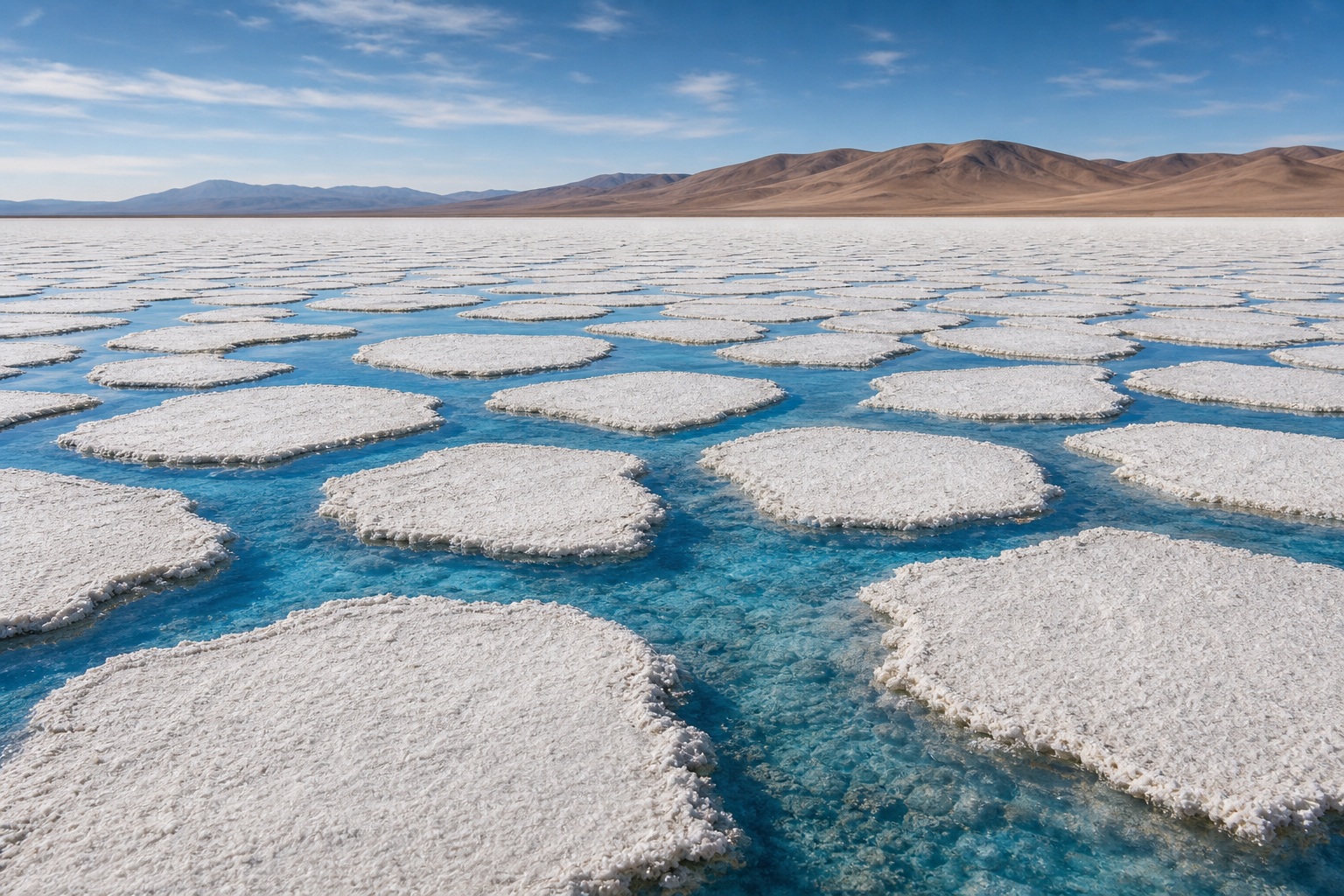 Preview for Salt Flat Patterns Blue Brine Background
