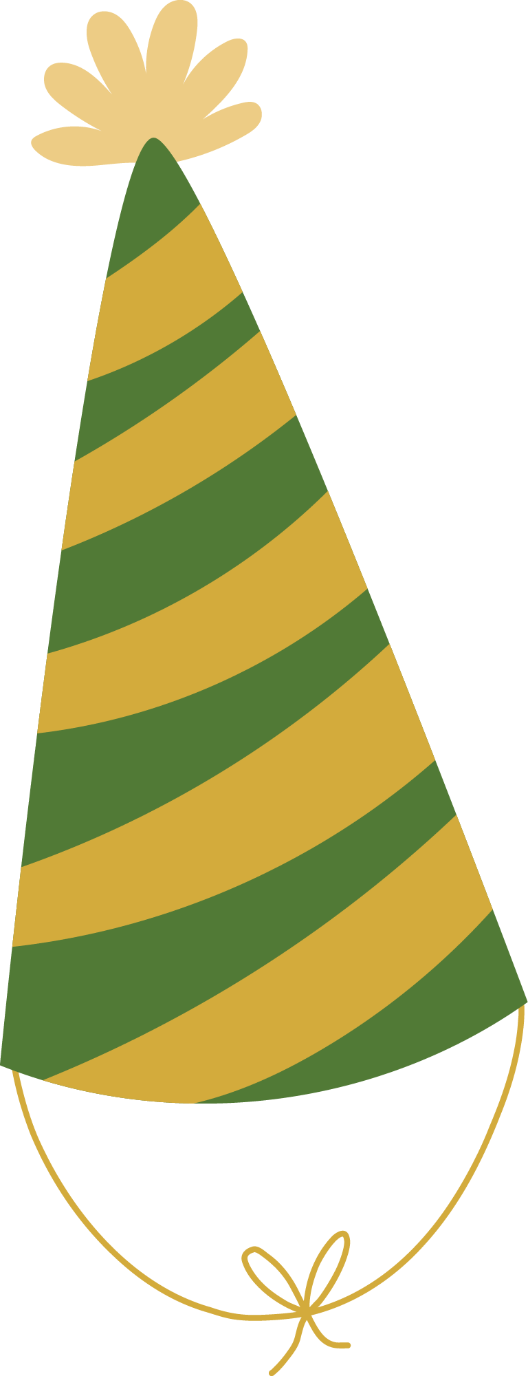 Preview for Green-yellow-party-hat-new-year-sticker-fe15d