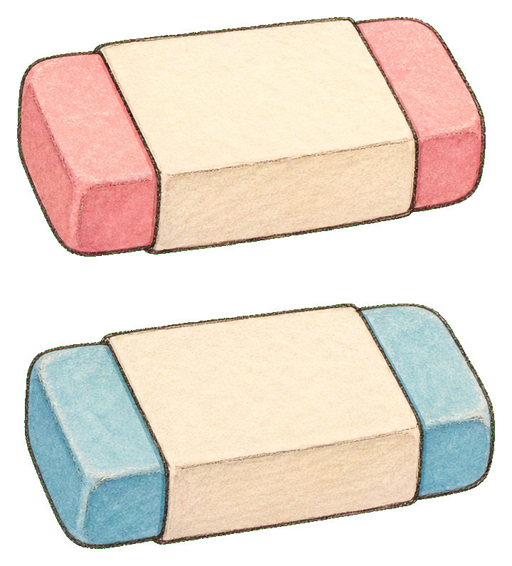 Preview for Eraser Duo Sticker For Creative Designs