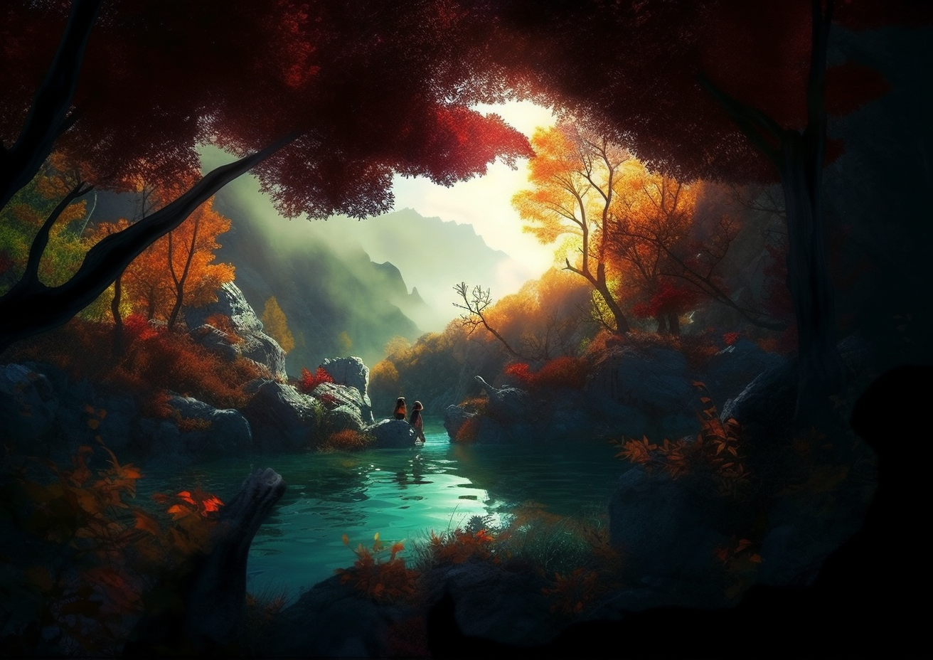 Preview for Mystical-forest-landscape-ai-images-background-0c571