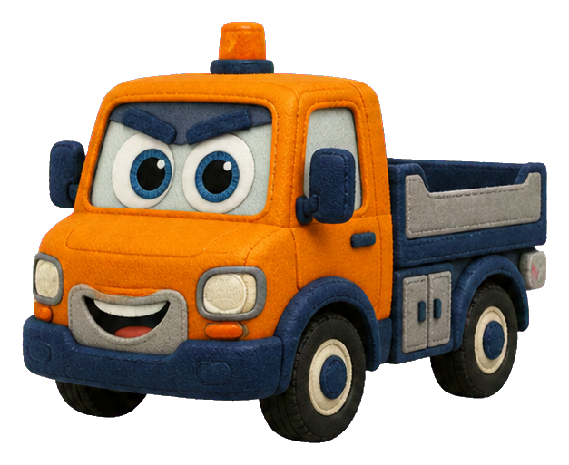 Preview for Busy Road Maintenance Truck Sticker