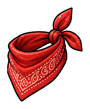 Preview for Red Bandana Sticker Graphic