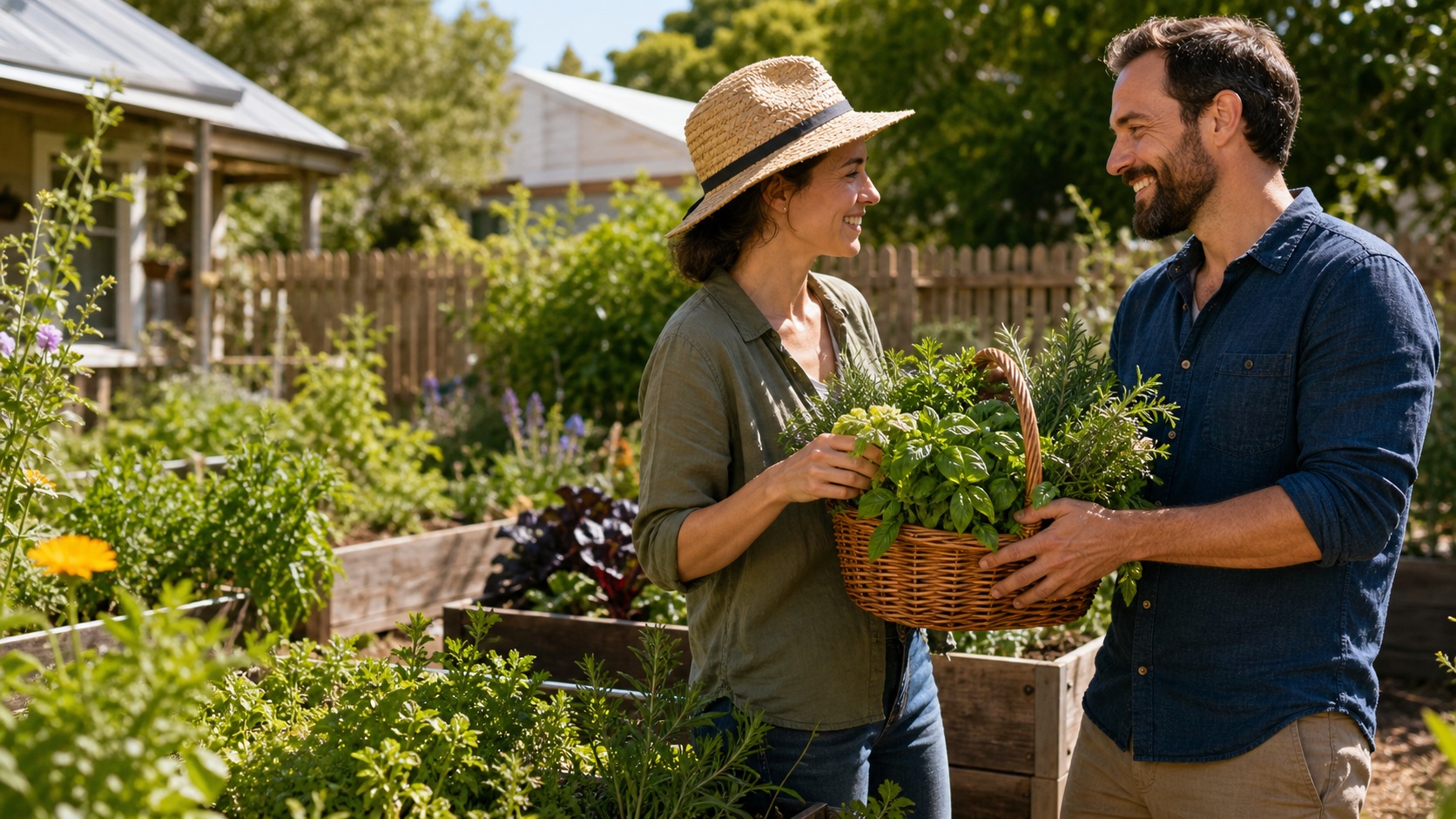 Preview for Community Garden Herb Basket Background