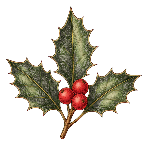 Preview for Holly Berry Botanical Sticker
