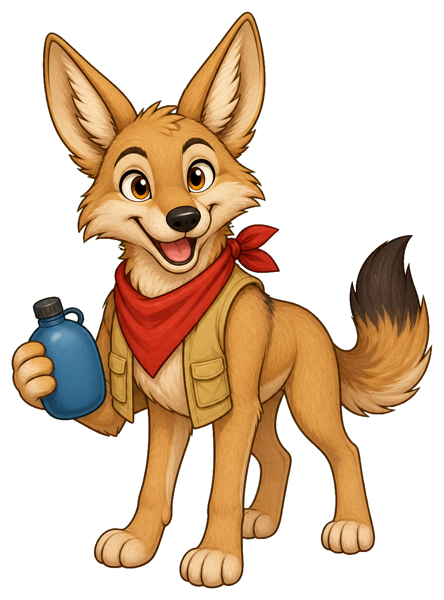 Preview for Desert Bandana Coyote Sticker