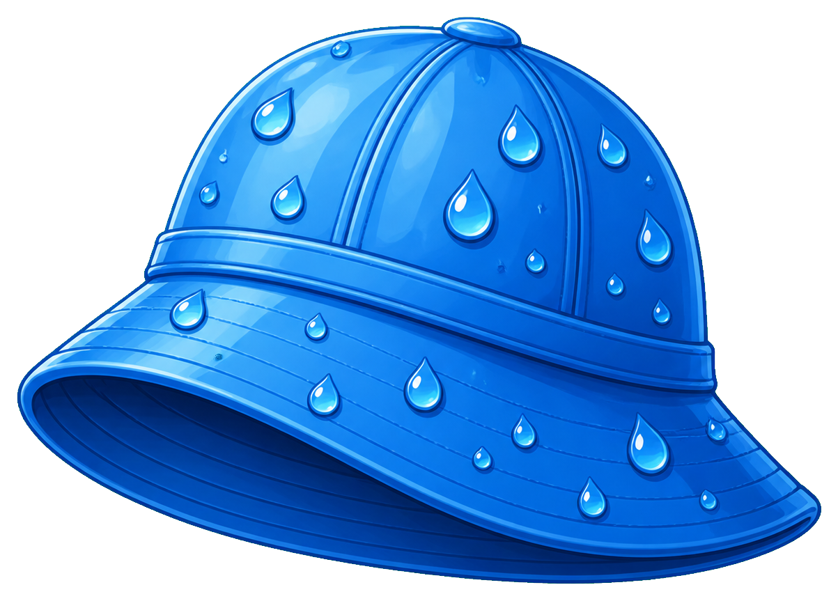 Preview for Rain Hat Sticker Graphic