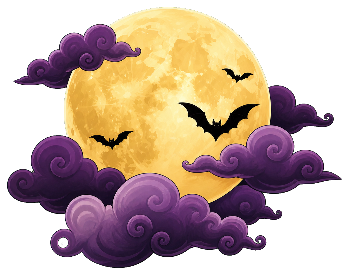 Preview for Full Moon Cloud Halloween Sticker
