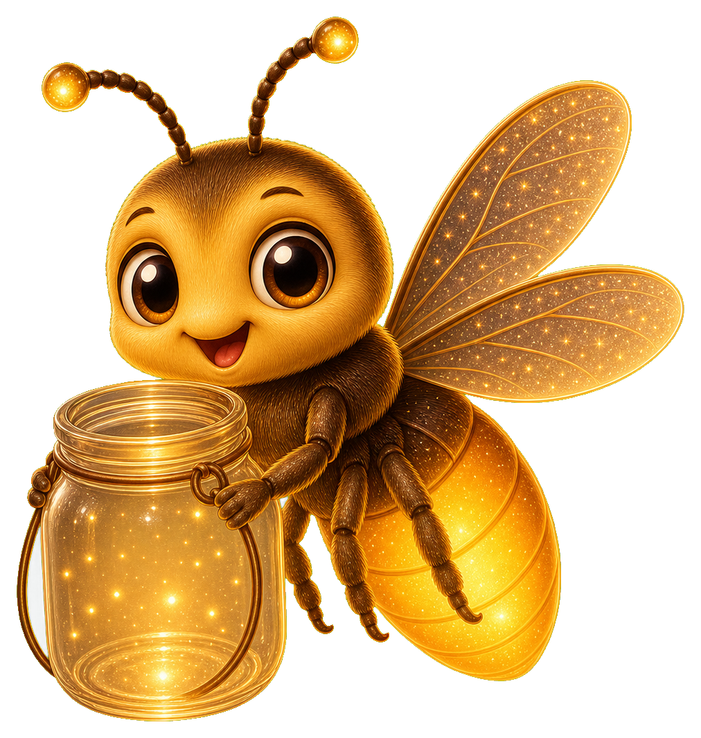 Preview for Cute Bee Sticker With Tiny Wings