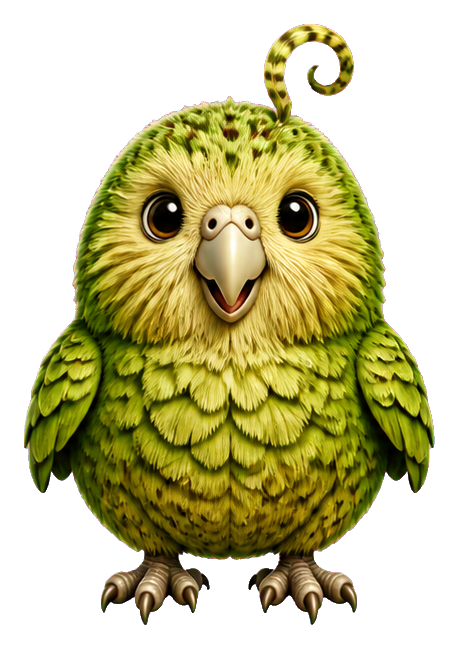Preview for Moss Patch Kakapo Chick Sticker