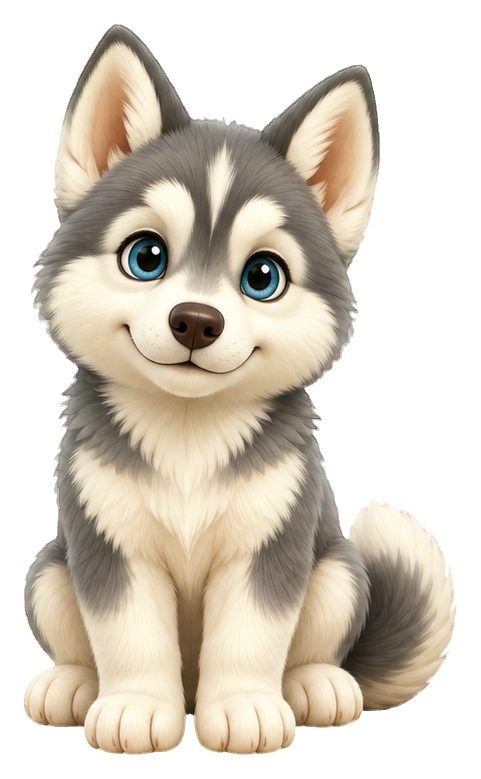 Preview for 3d Puppy Pals Husky Pup