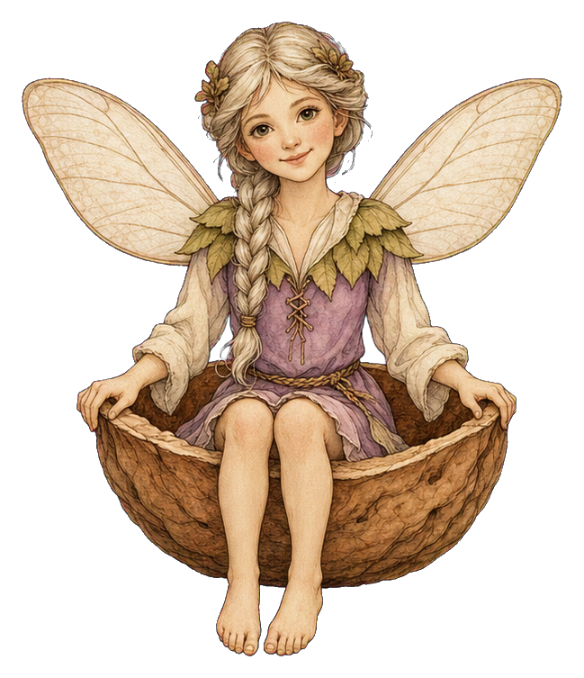 Preview for Walnut Shell Boat Fairy Sticker