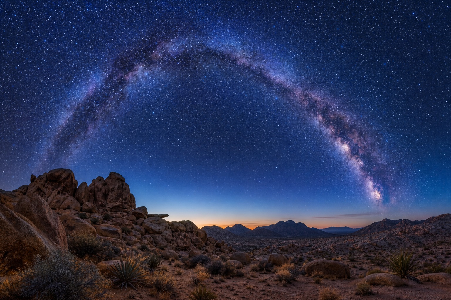 Preview for Desert Milky Way Night Sky Background