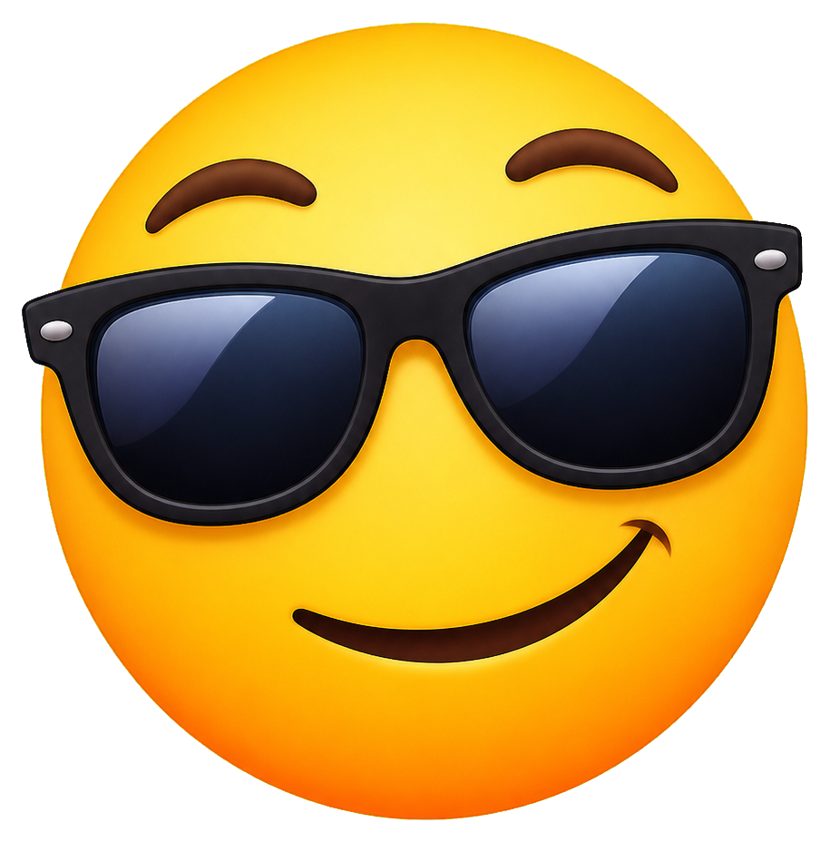Preview for Cool Sunglasses Face Sticker