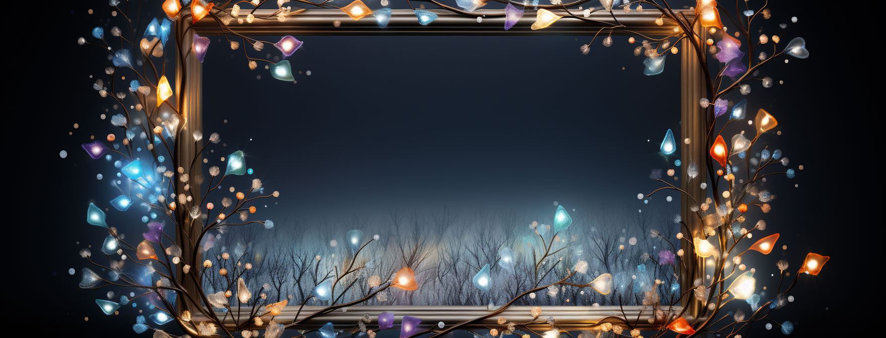 Preview for Luxury-golden-frame-sparkling-lights-christmas-cover-background-60f78