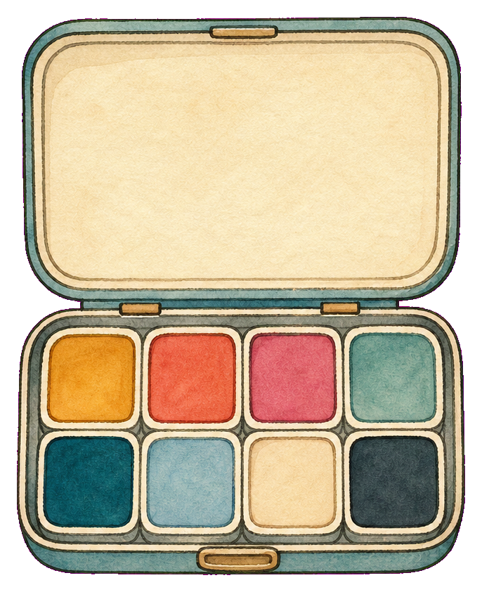 Preview for Watercolor Pan Tin Sticker