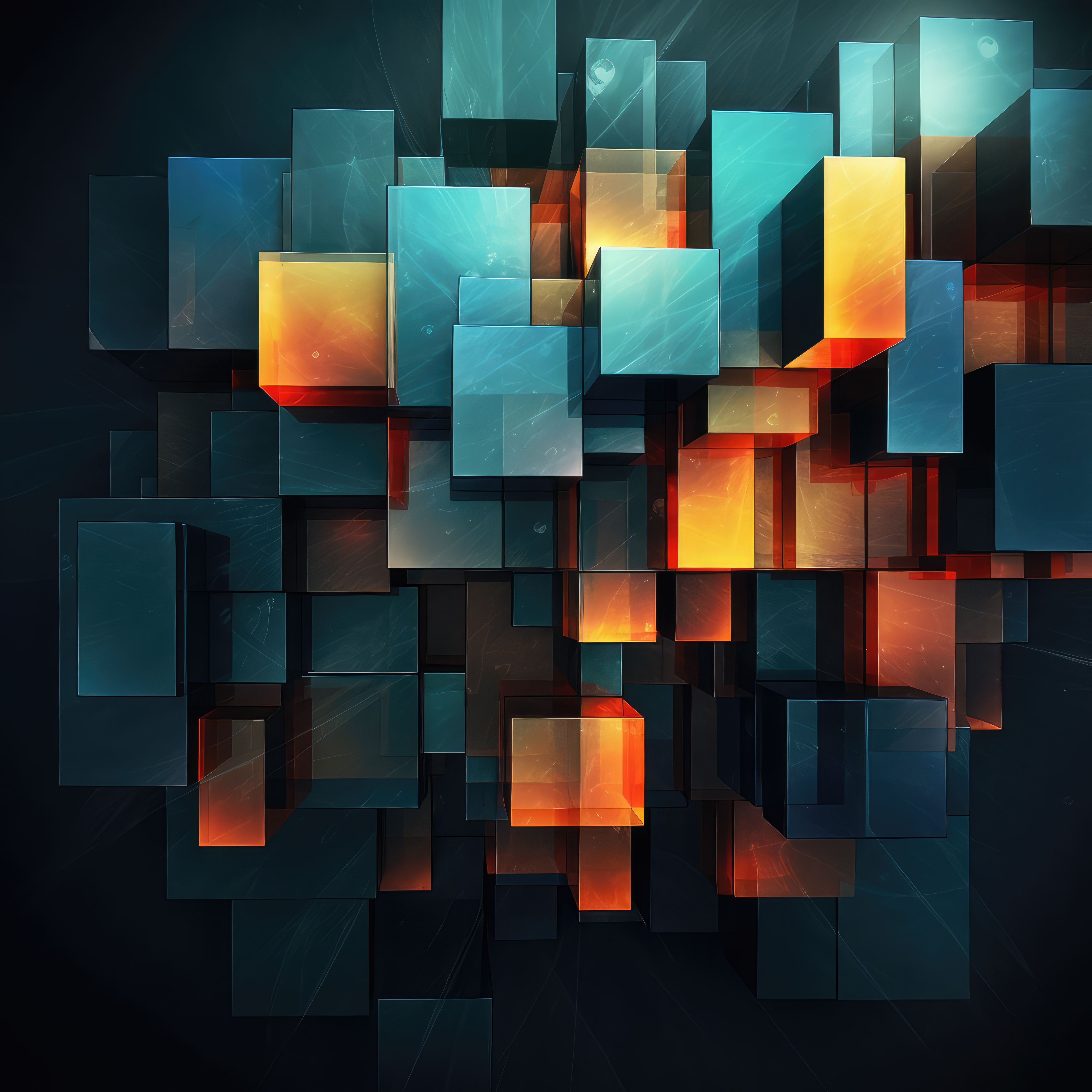Preview for Vibrant-3d-cubes-background-abstract-403e6