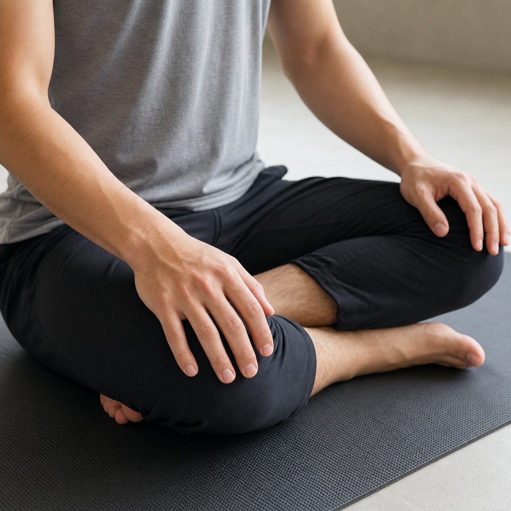 Preview for Hands On Knees Yoga Stock Background