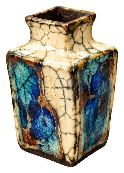 Preview for Raku Pottery Square Vase