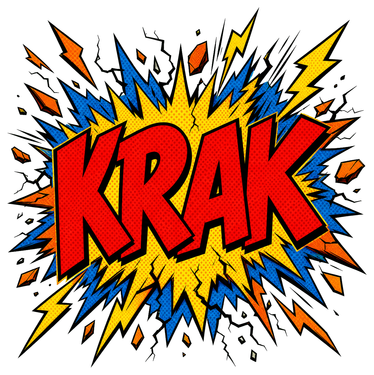 Preview for Krak Lightning Comic Sticker