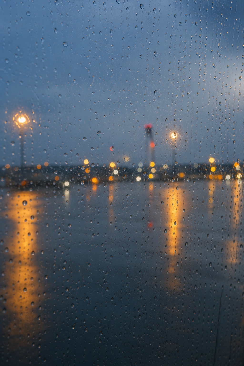 Preview for Rainy Airport Window Background