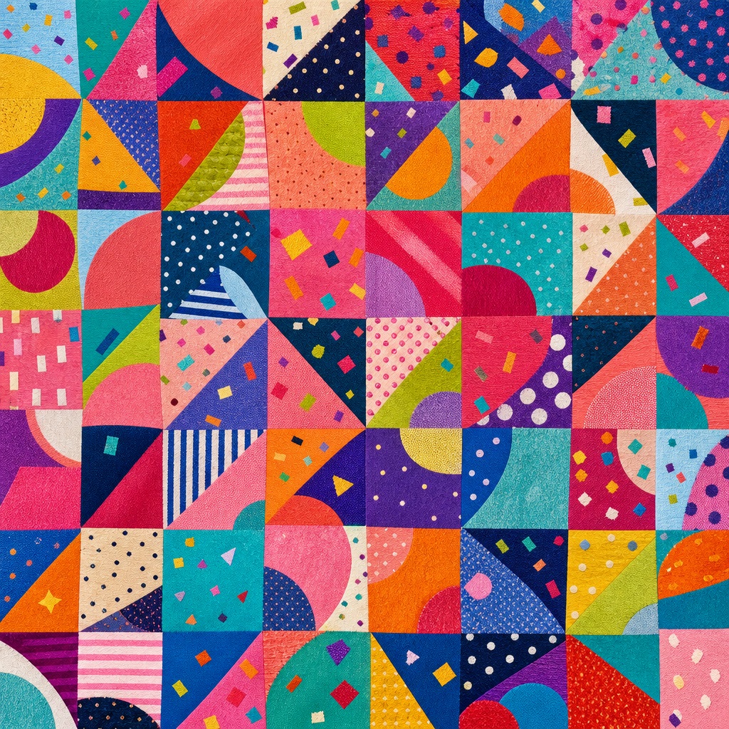 Preview for Colorful Geometric Confetti Background