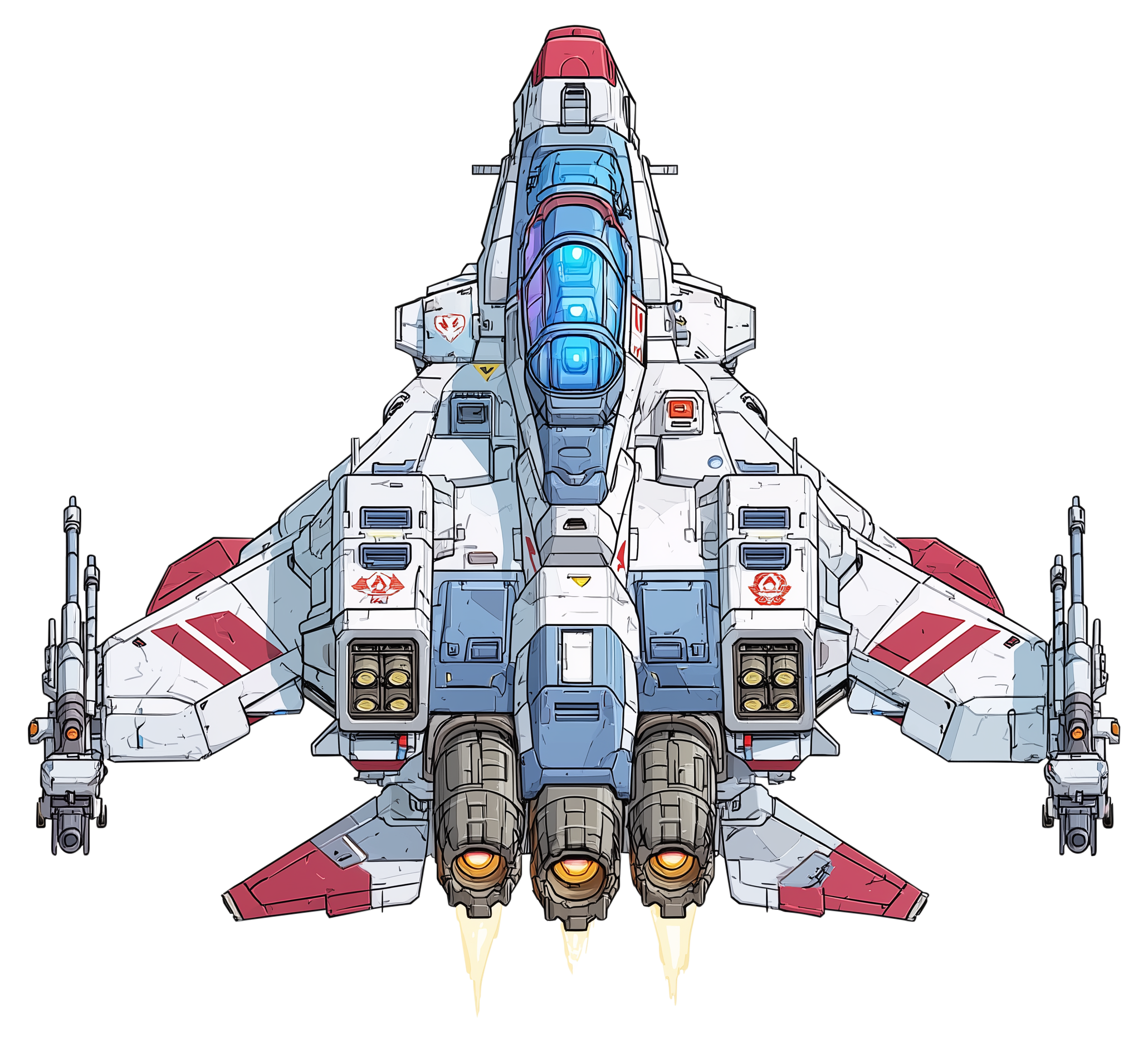 Preview for Futuristic-fighter-jet-design-spaceship-sticker-7bf7b