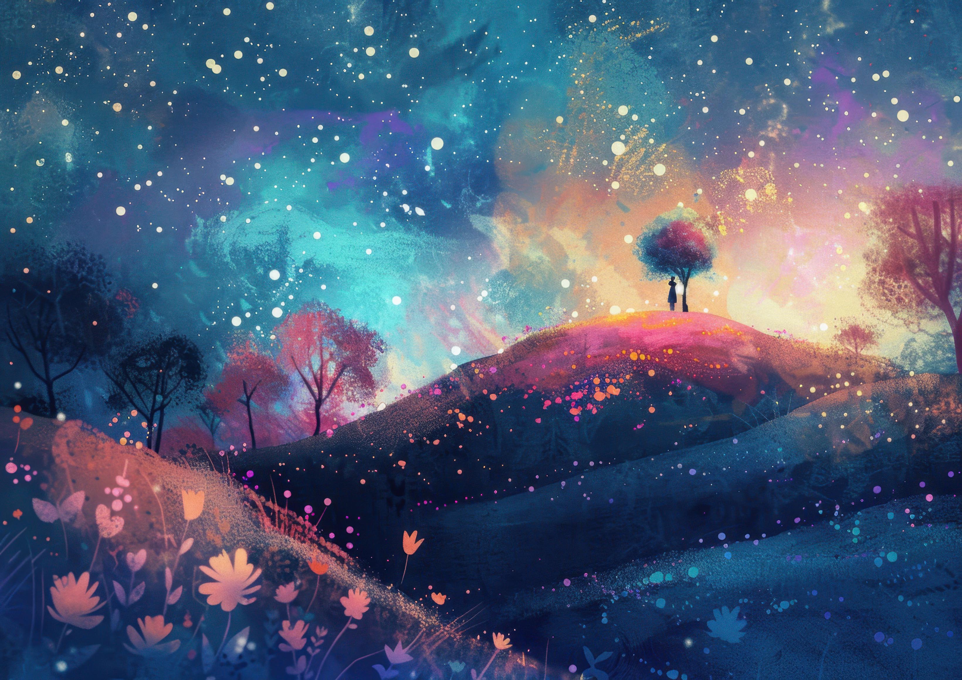 Preview for Surreal-landscape-art-template-astrophotography-photo-background-019c1