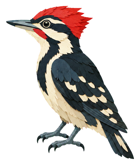 Preview for Papercut Woodland Birds Woodpecker