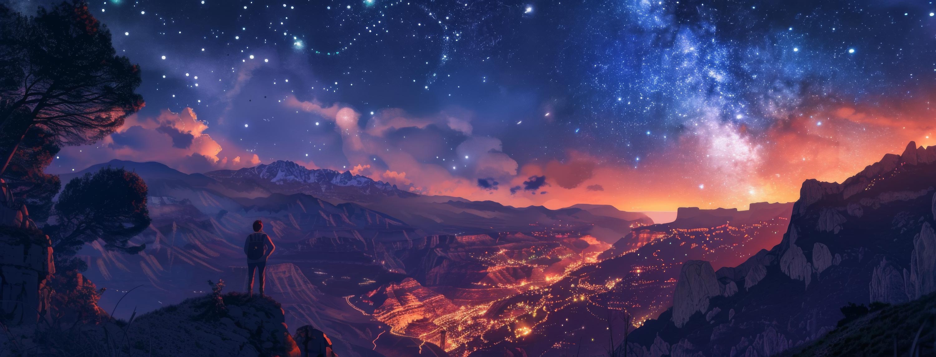 Preview for Breathtaking-night-sky-landscape-astrophotography-cover-backgrou-f2455