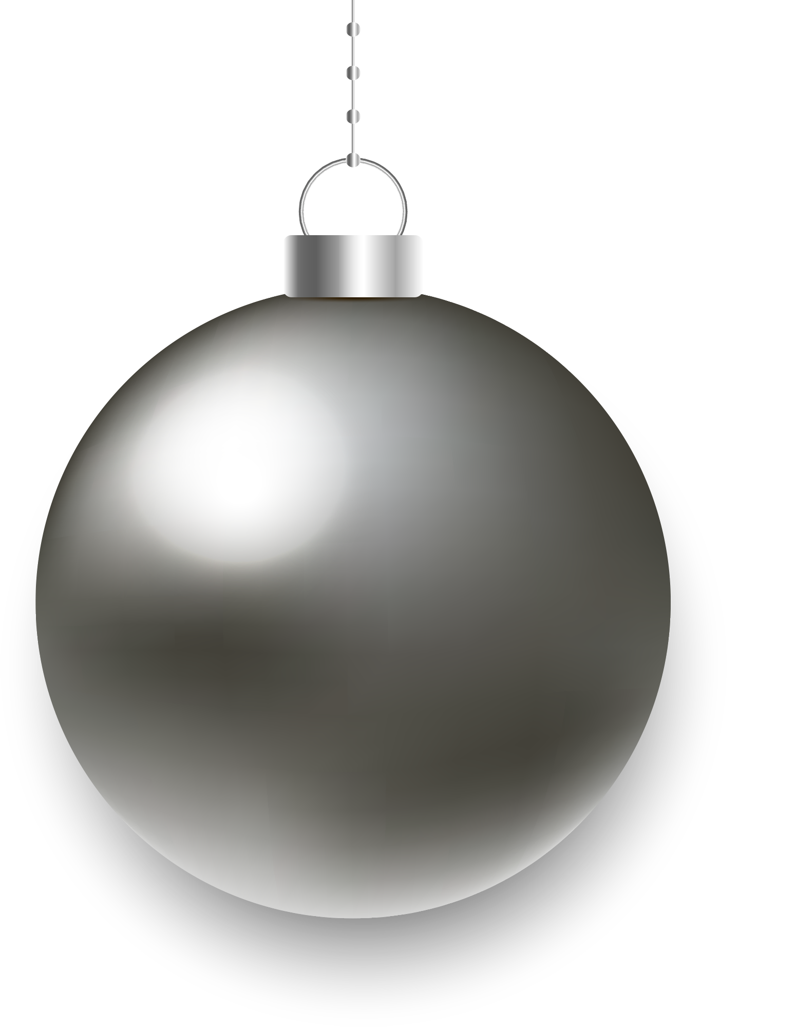 Preview for Silver-christmas-ornament-decoration-christmas-design-sticker-722b5