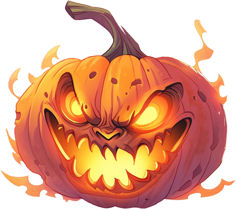 Preview for Halloween-jack-o-lantern-illustration-pumpkins-sticker-34b42
