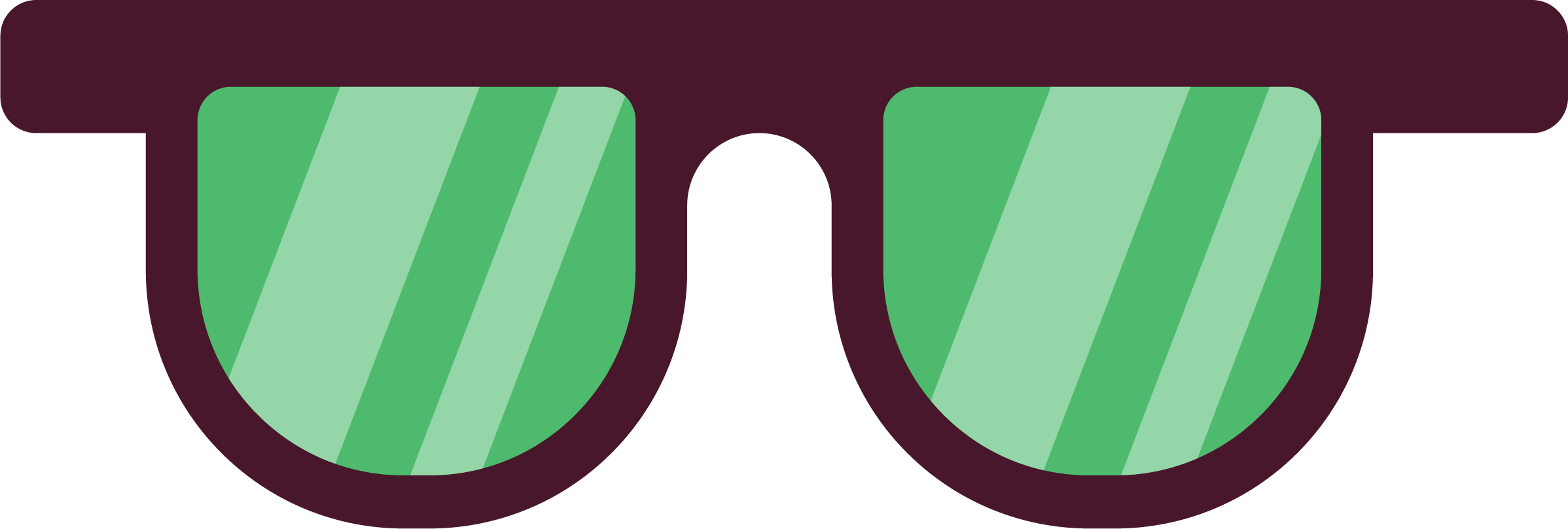 Preview for Green-striped-glasses-icon-emoji-props-sticker-7bff1