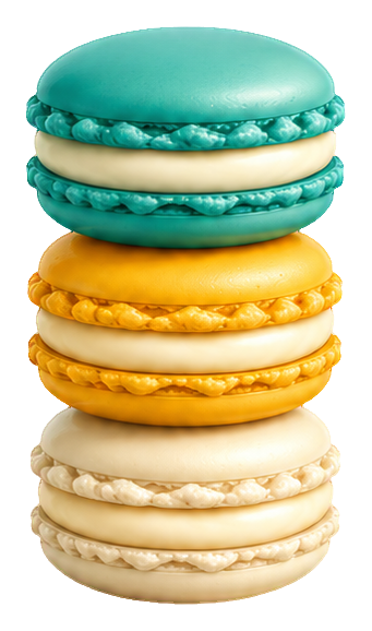 Preview for 3d Dessert Delights Macaron Stack