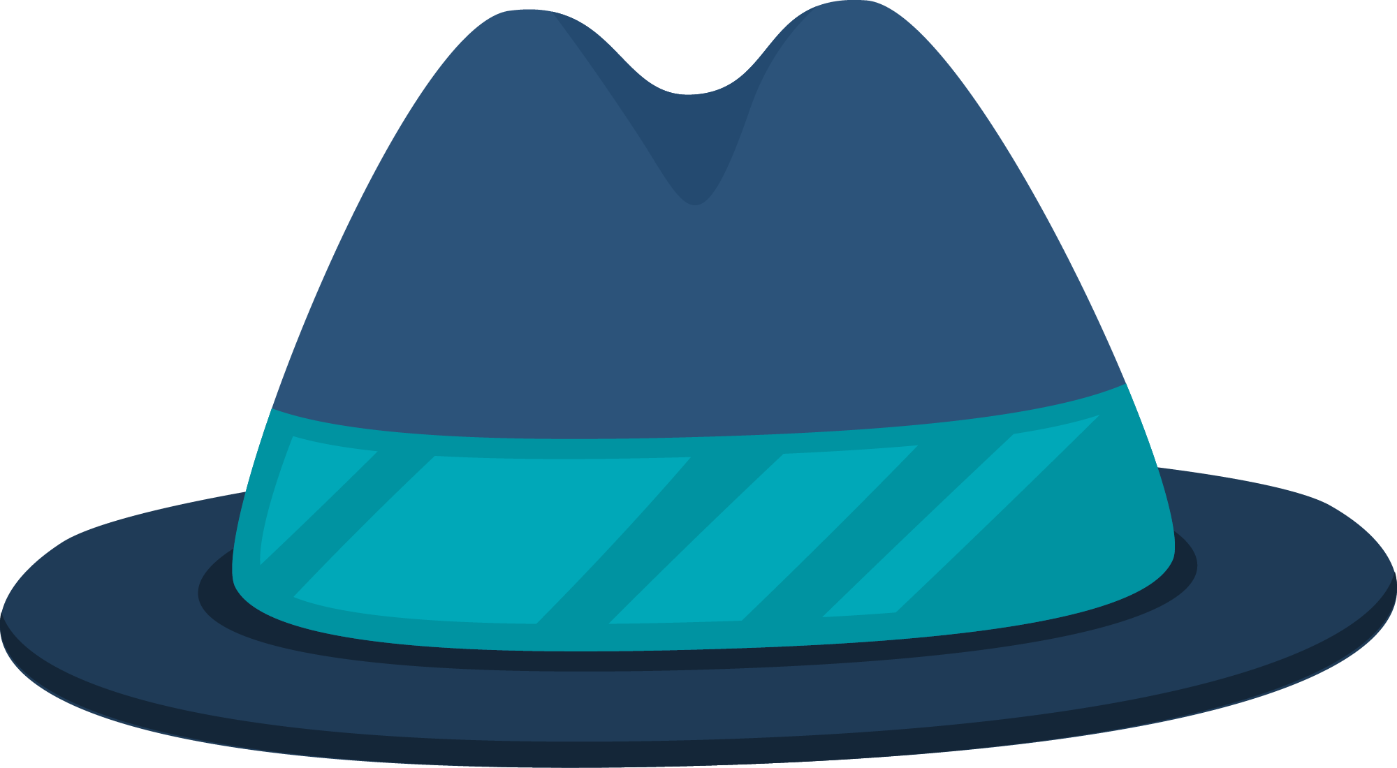 Preview for Blue-fedora-hat-style-fathers-day-sticker-556dd