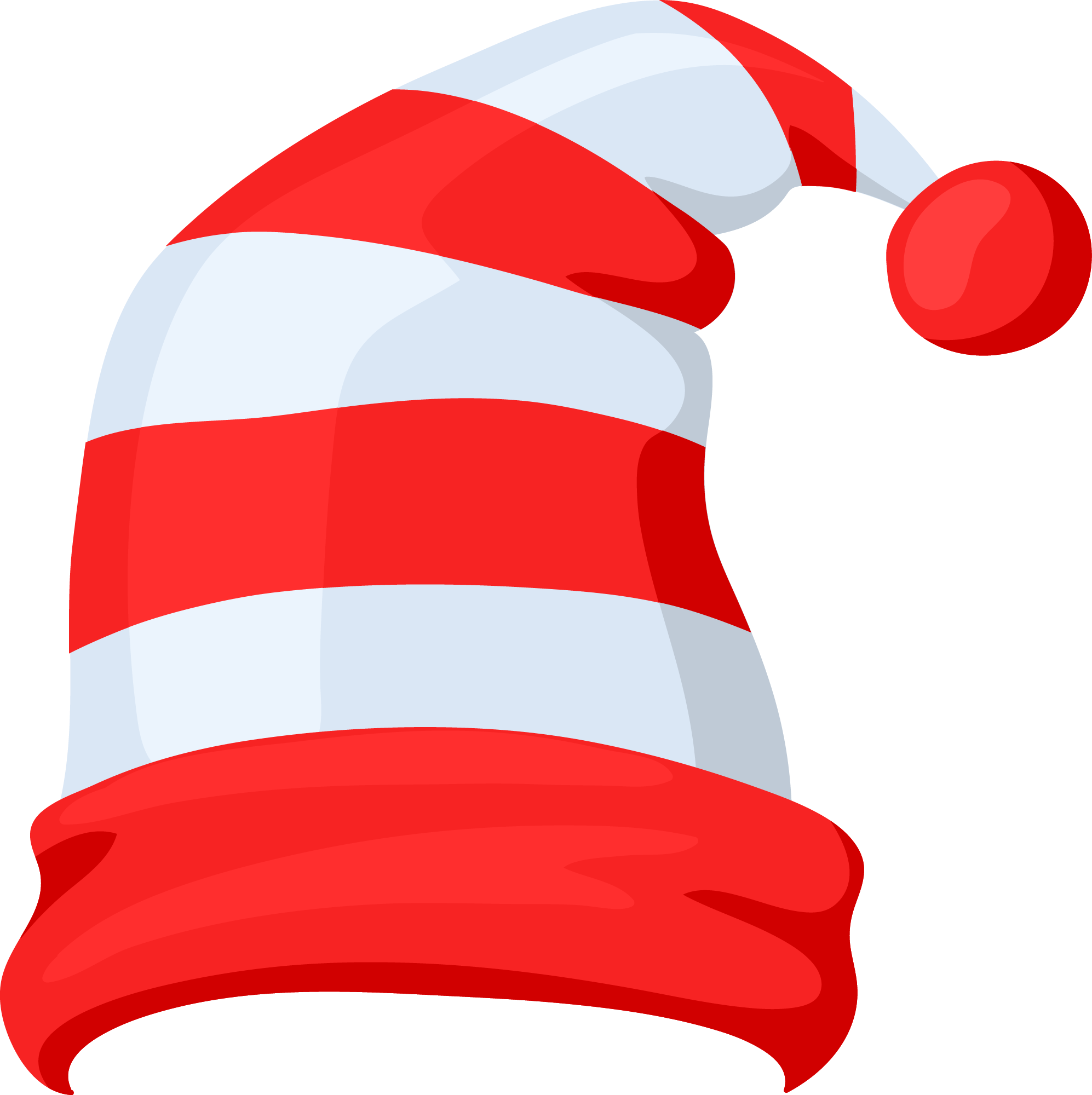 Preview for Red-white-striped-hat-christmas-hat-sticker-4b2f6