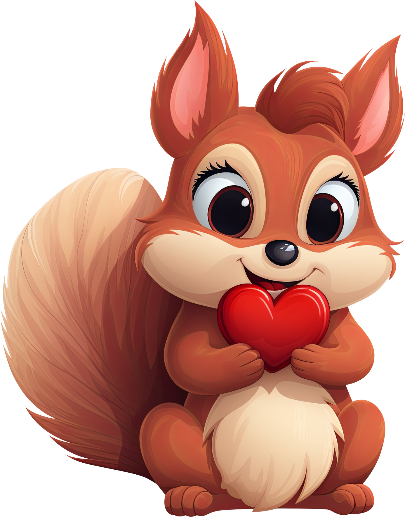 Preview for Cartoon-squirrel-with-heart-love-characters-sticker-bb738