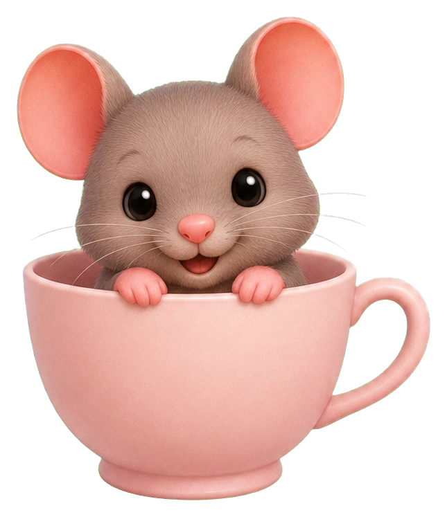 Preview for Mouse In Teacup Sticker