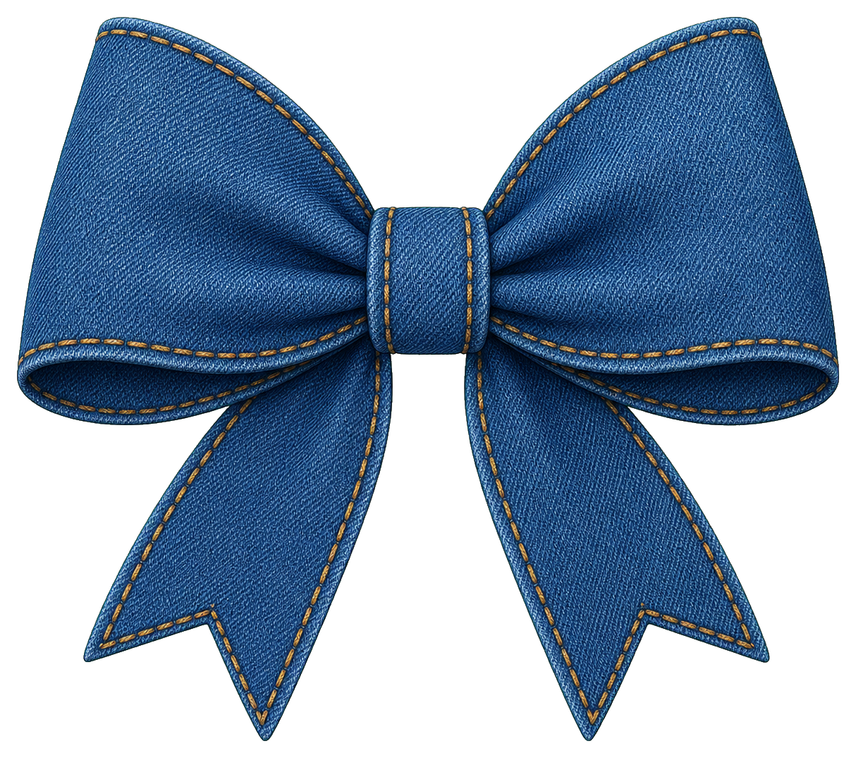 Preview for Denim Stitched Bow Sticker