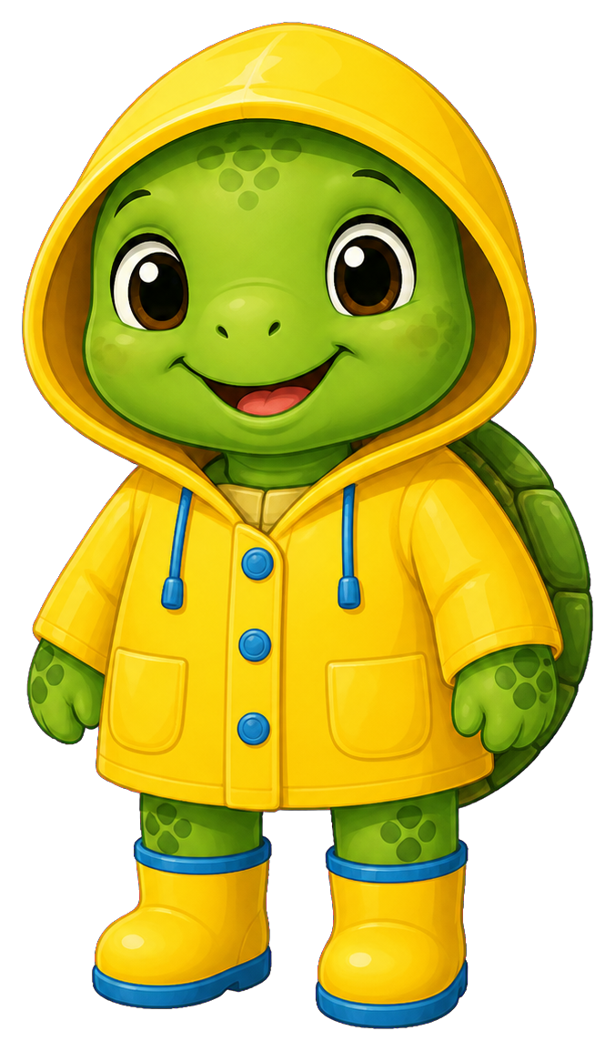 Preview for Turtle Raincoat Sticker Graphic