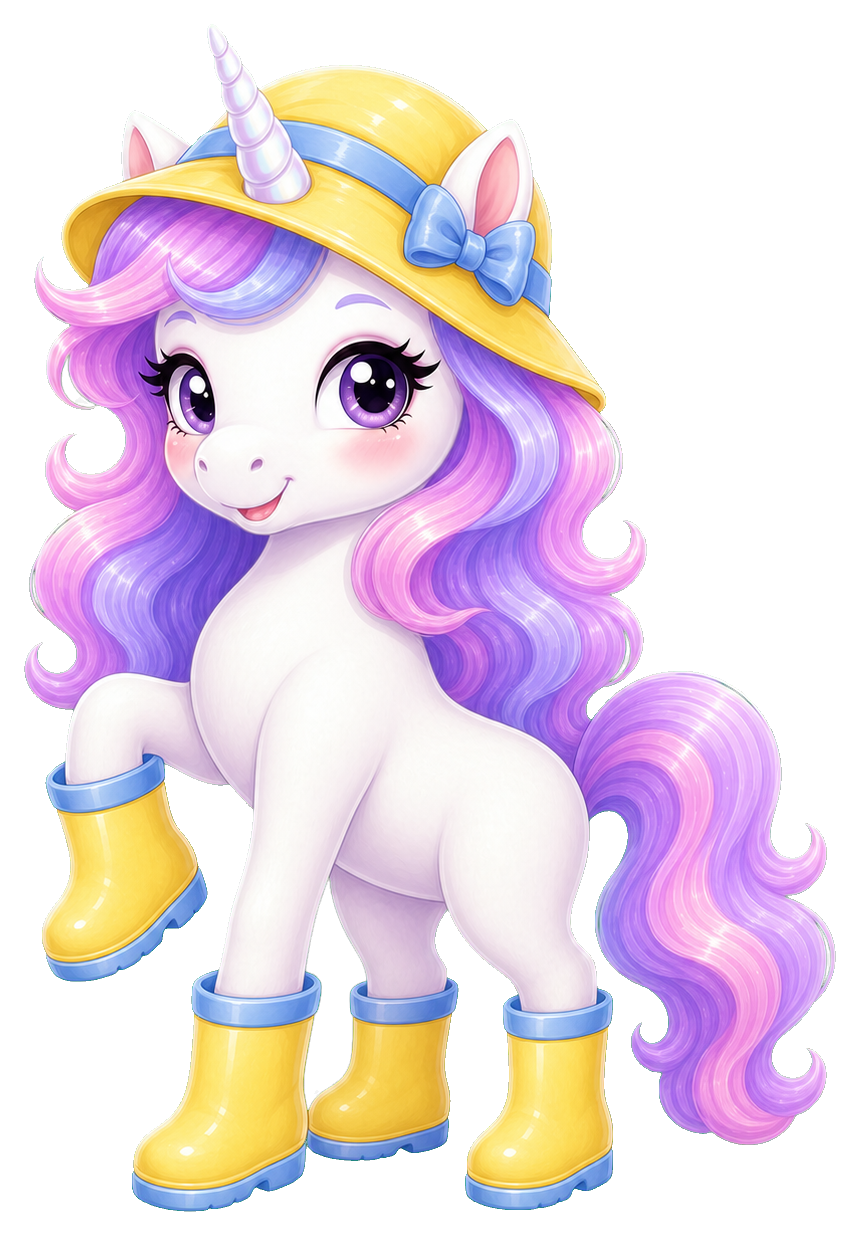 Preview for Unicorn Rain Boots Sticker