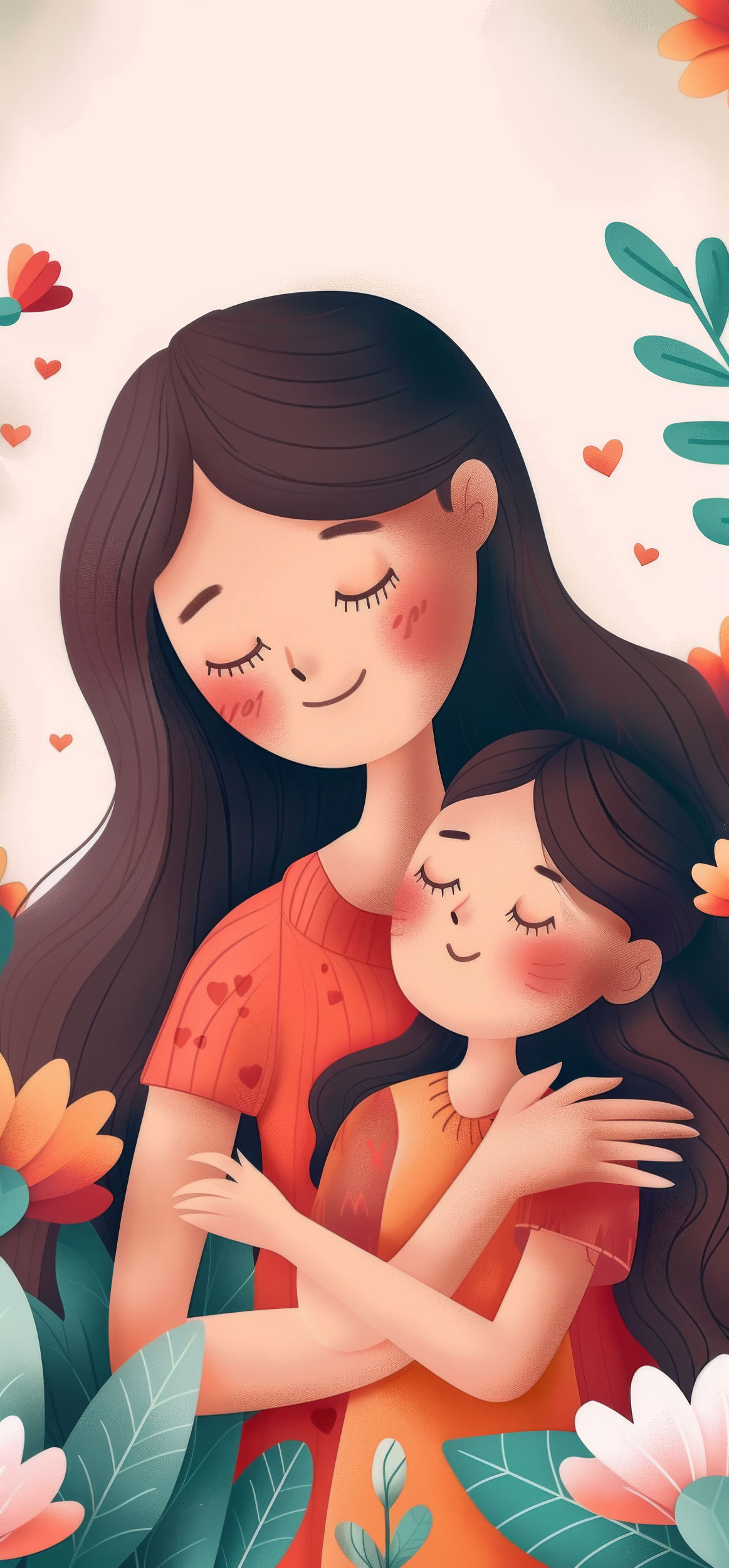 Preview for Mother-daughter-love-illustration-mothers-day-background-e19fd