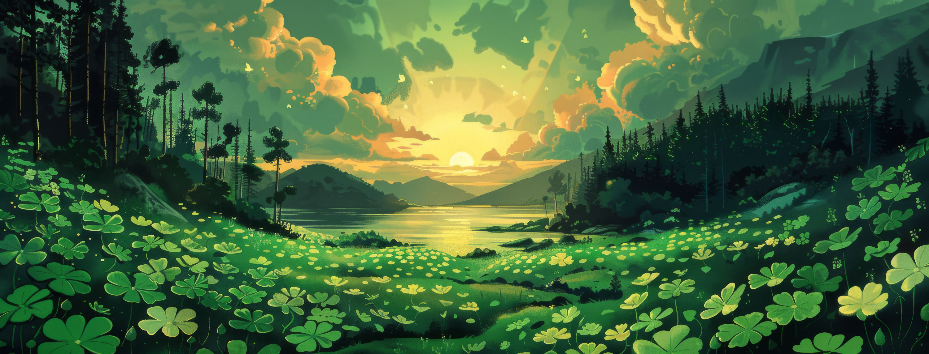 Preview for Serene-landscape-at-sunset-st-patricks-background-6fa4e