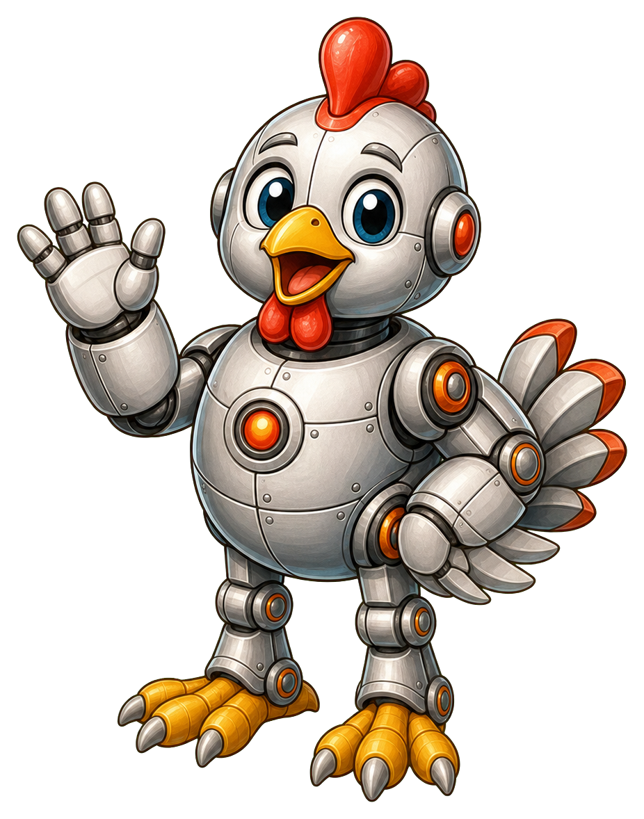 Preview for Robot Chicken Sticker Graphic